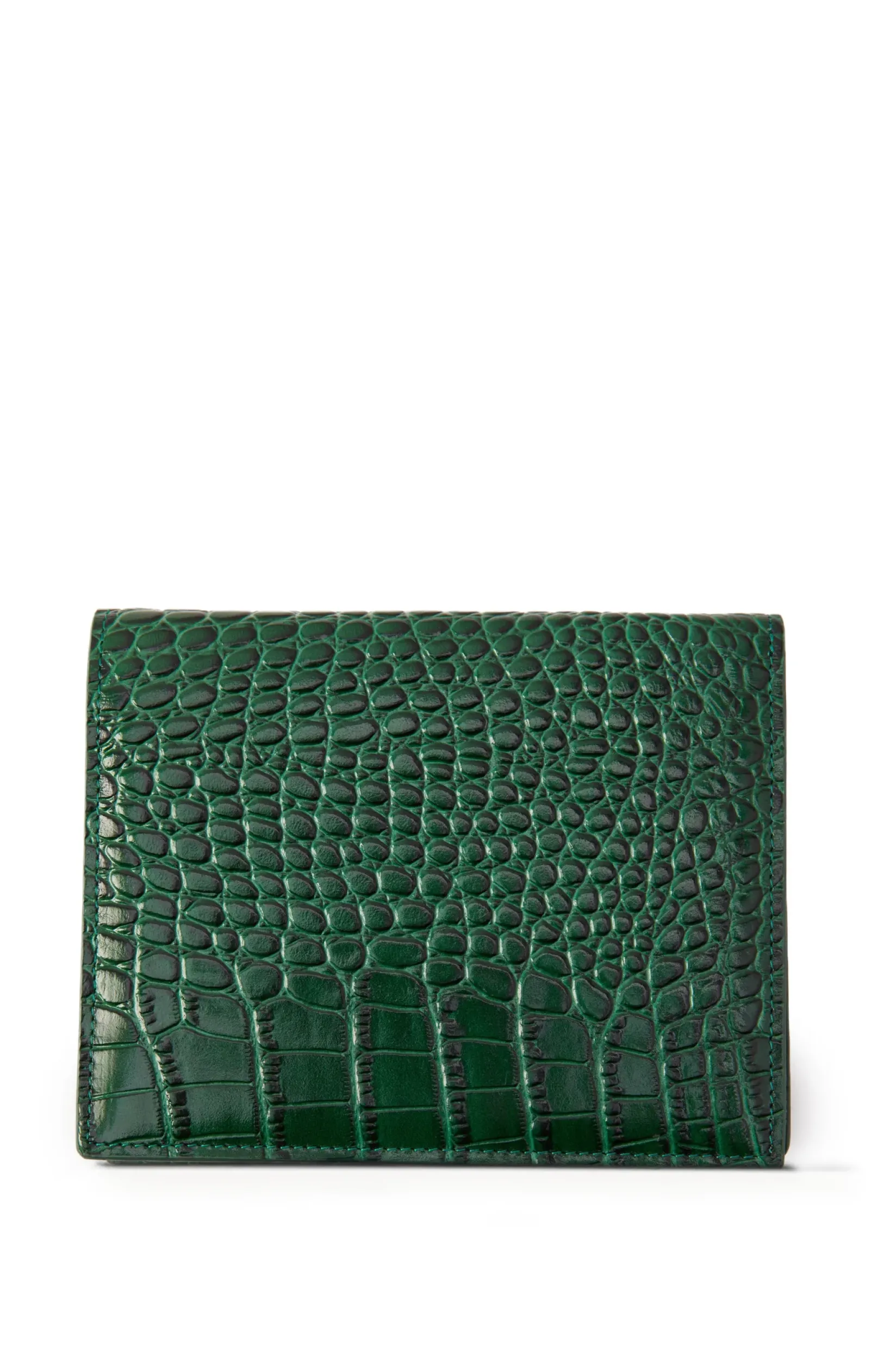 Holland Cooper Gifts For Him|Small Leather Goods-Chelsea Wallet Emerald Croc