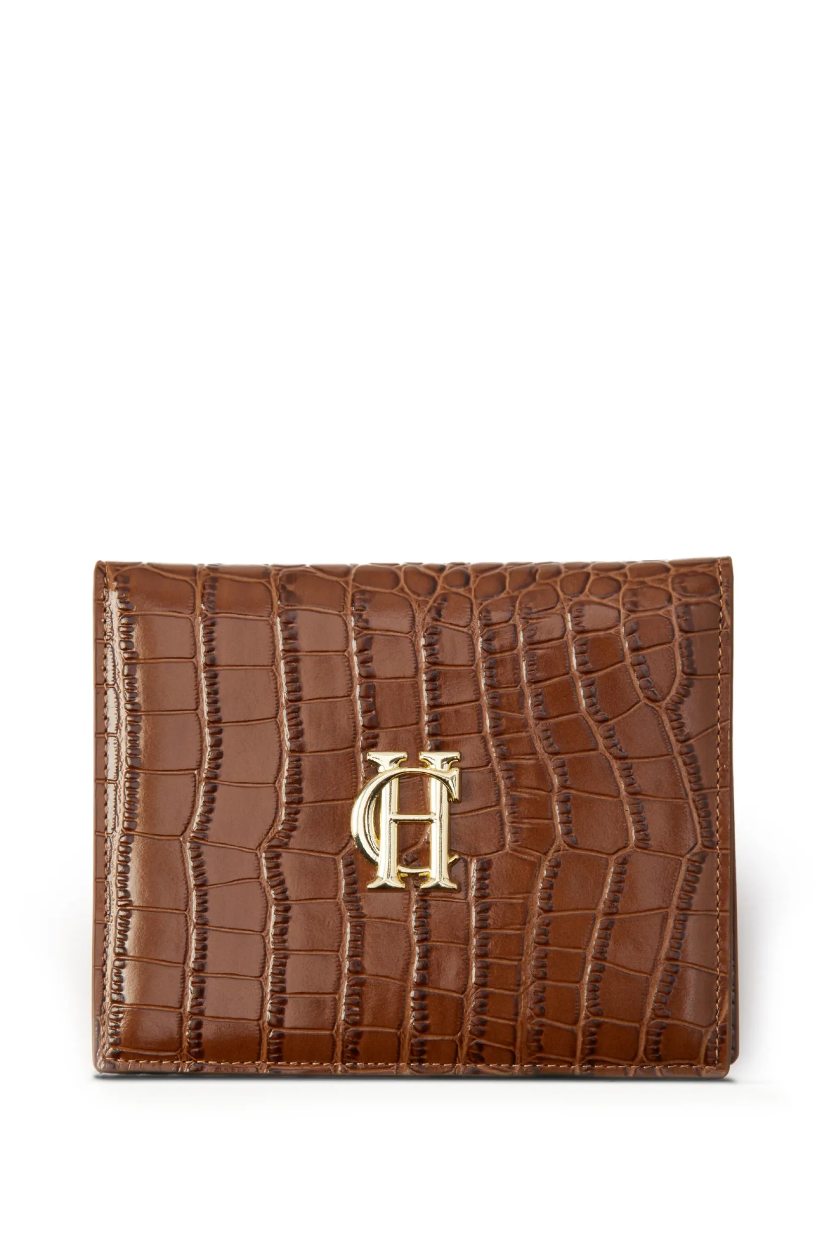 Holland Cooper The Perfect Gesture|Gifts For Him-Chelsea Wallet Tan Croc