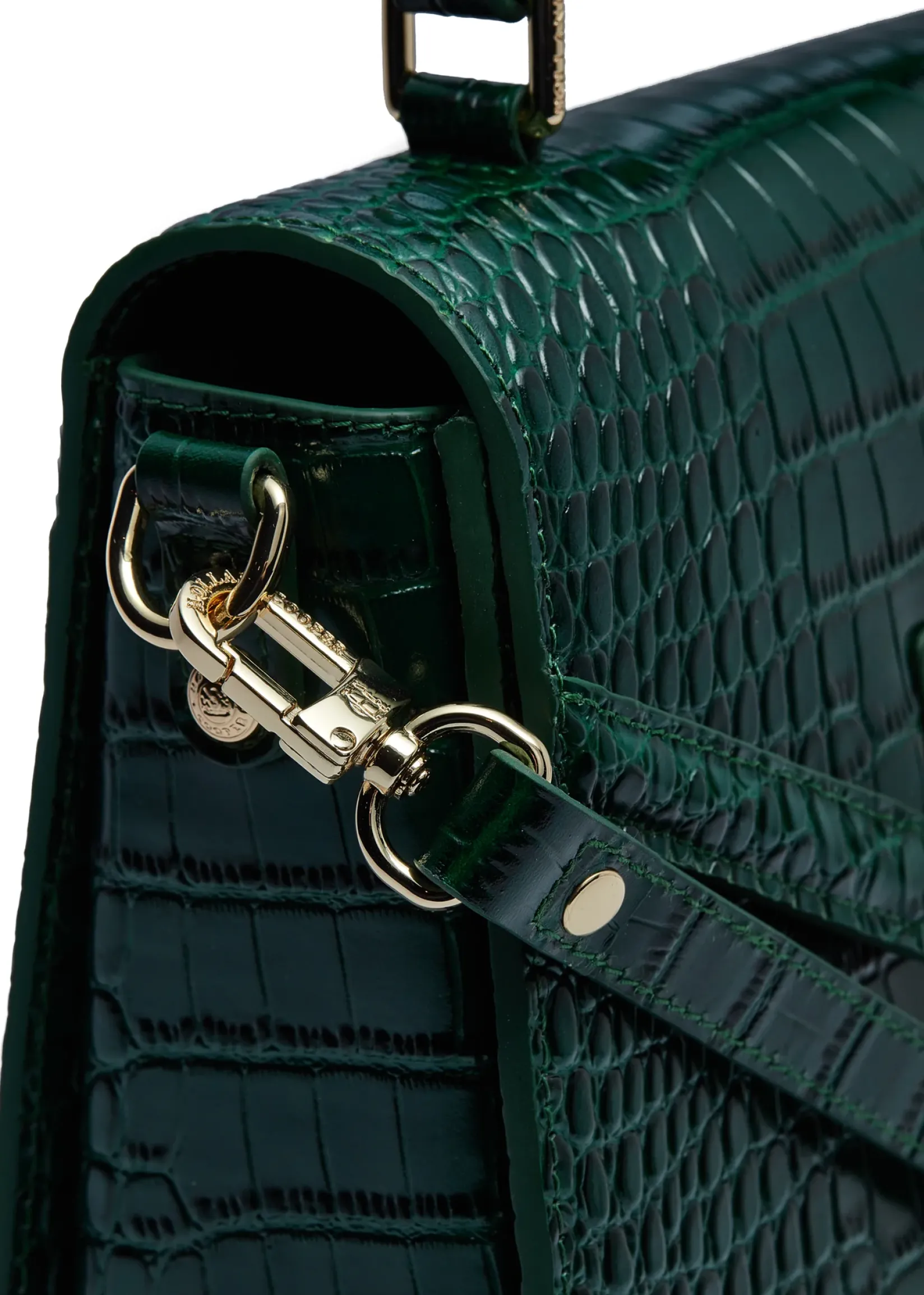 Holland Cooper The Perfect Gesture|Crossbody Bags-Cheltenham Bag Emerald Croc
