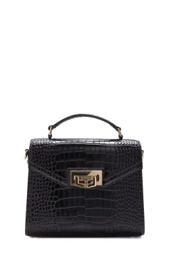 Holland Cooper Crossbody Bags|Bags-Cheltenham Bag Rich Chocolate Croc