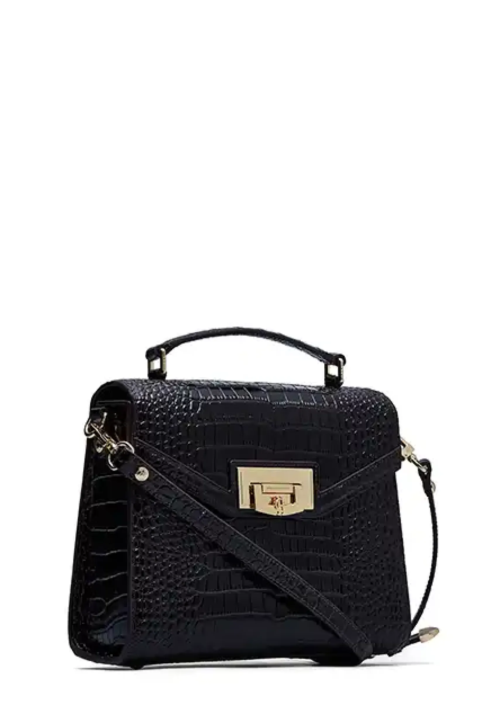 Holland Cooper Crossbody Bags|Bags-Cheltenham Bag Rich Chocolate Croc