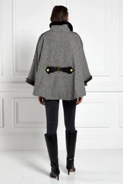Holland Cooper Capes|In Stock Tailoring-Chiltern Cape Houndstooth
