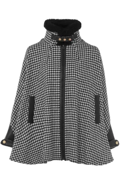 Holland Cooper Capes|In Stock Tailoring-Chiltern Cape Houndstooth