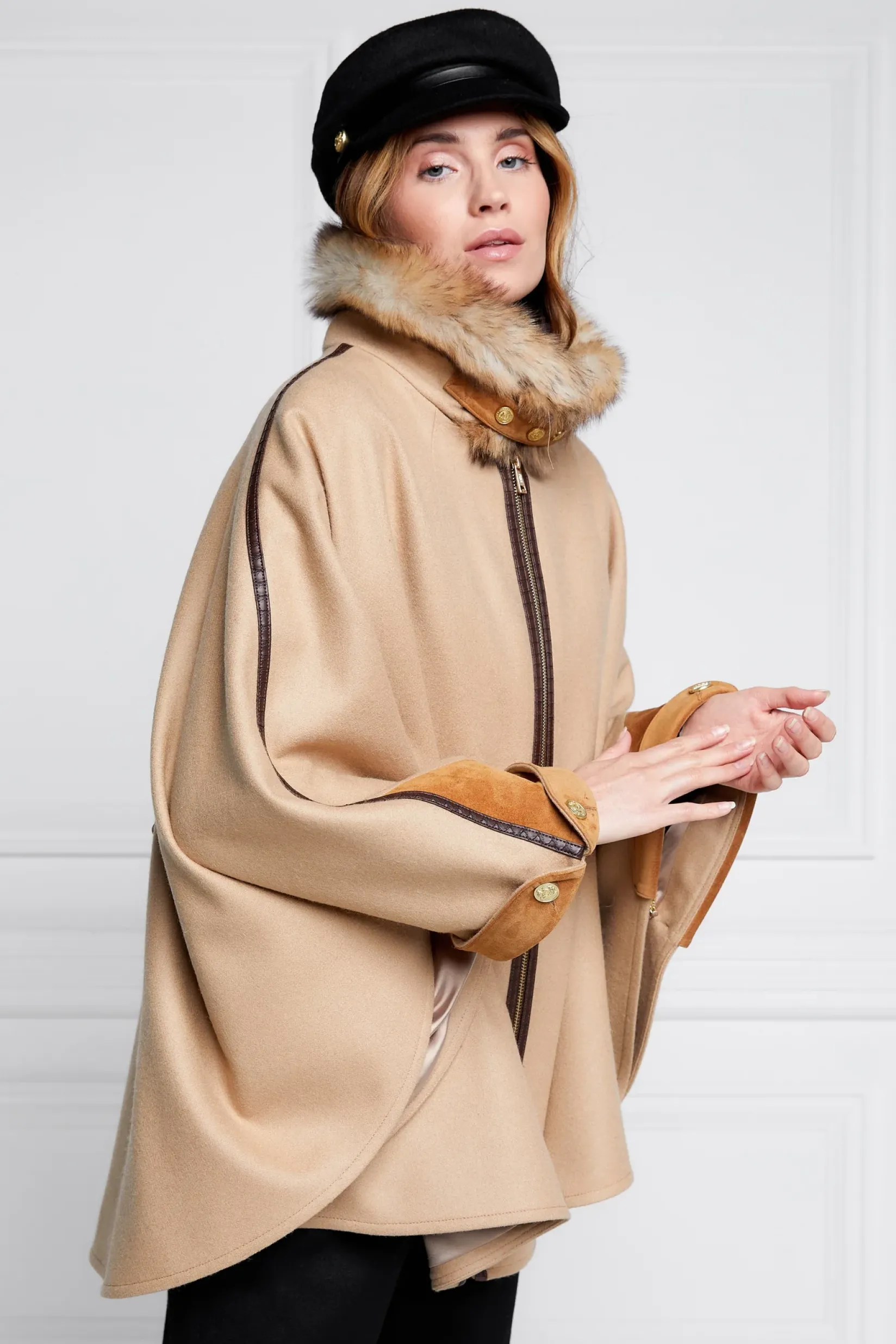 Holland Cooper Capes|Bump Friendly Collection-Chiltern Cape Camel