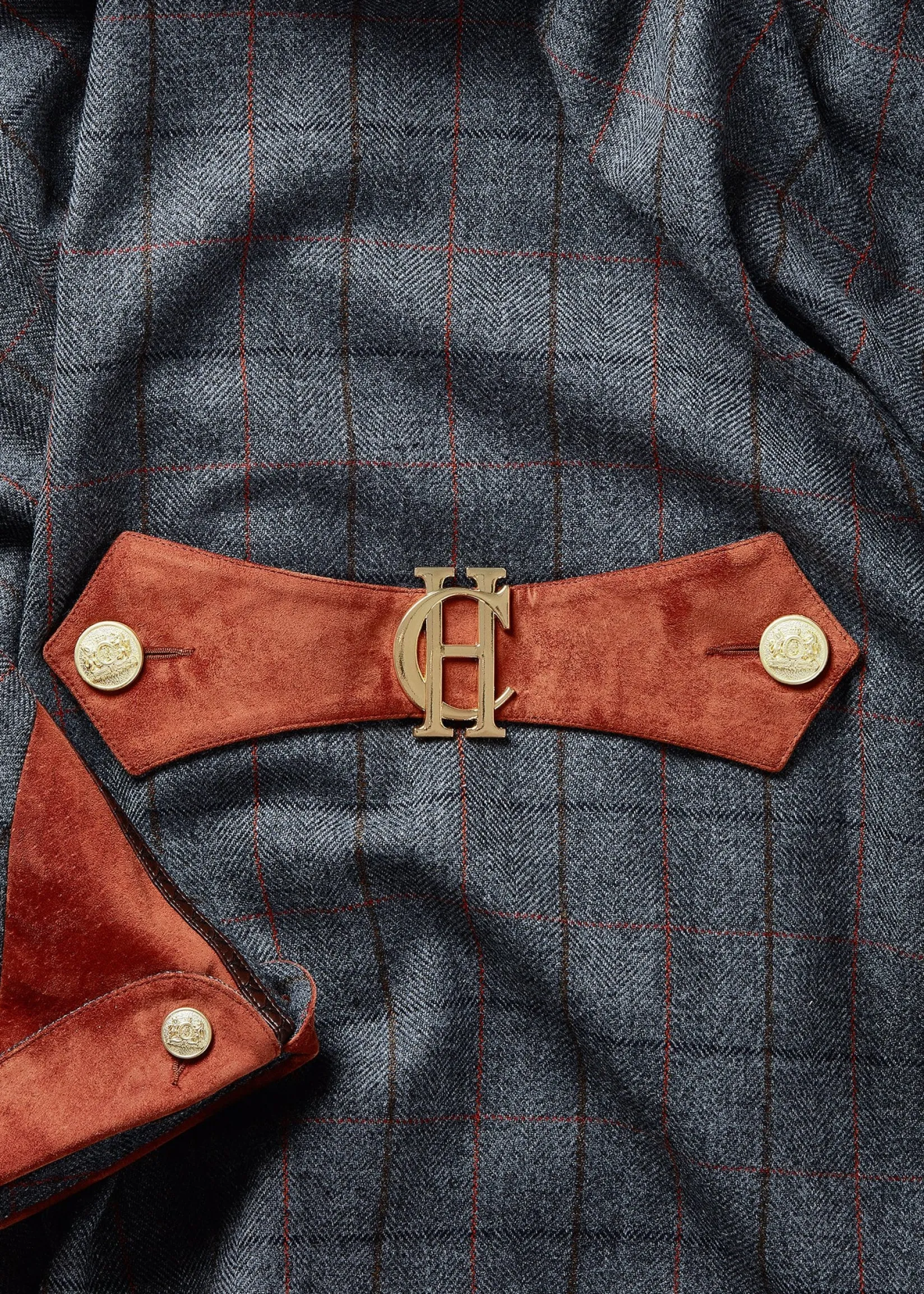 Holland Cooper Capes|In Stock Tailoring-Chiltern Cape Mid Blue Check