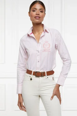 Holland Cooper Shirts & Blouses|Shop By Product-Classic Button Down Shirt Pink Stripe