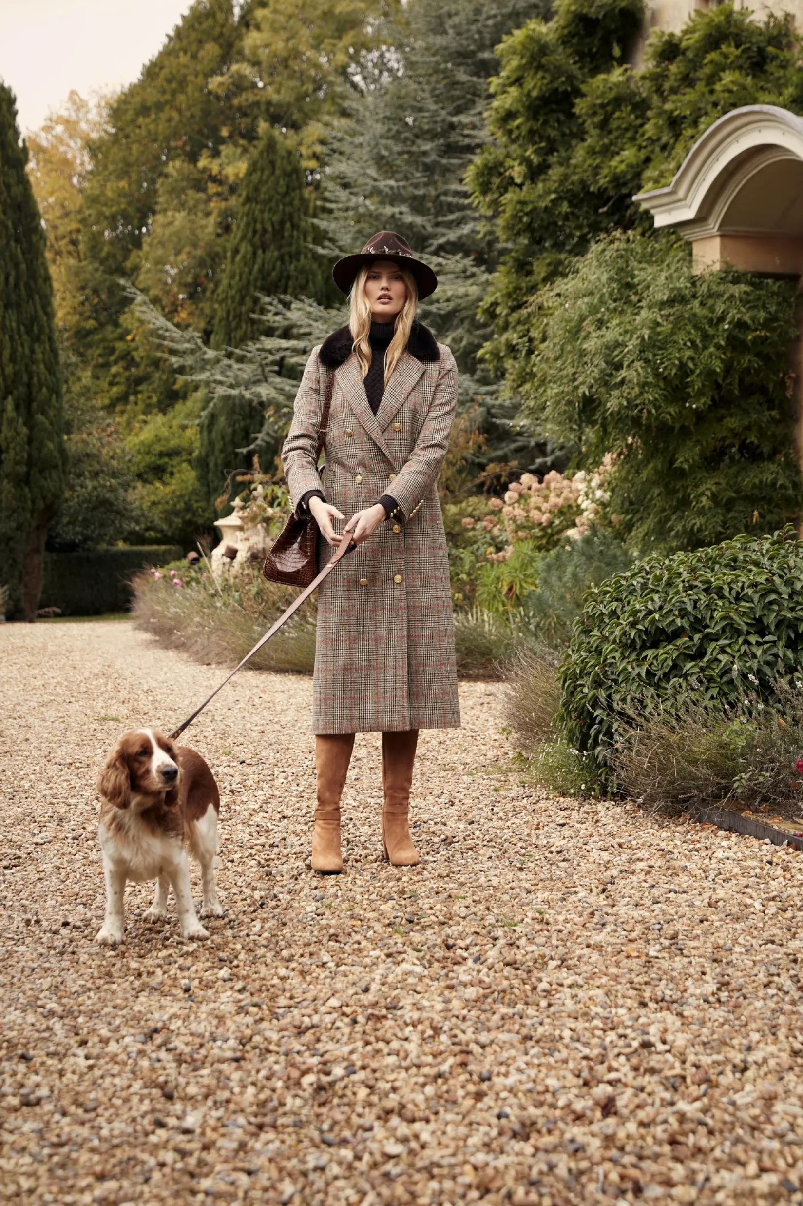 Holland Cooper Dog Leads|The Perfect Gesture-Classic Dog Lead Chestnut