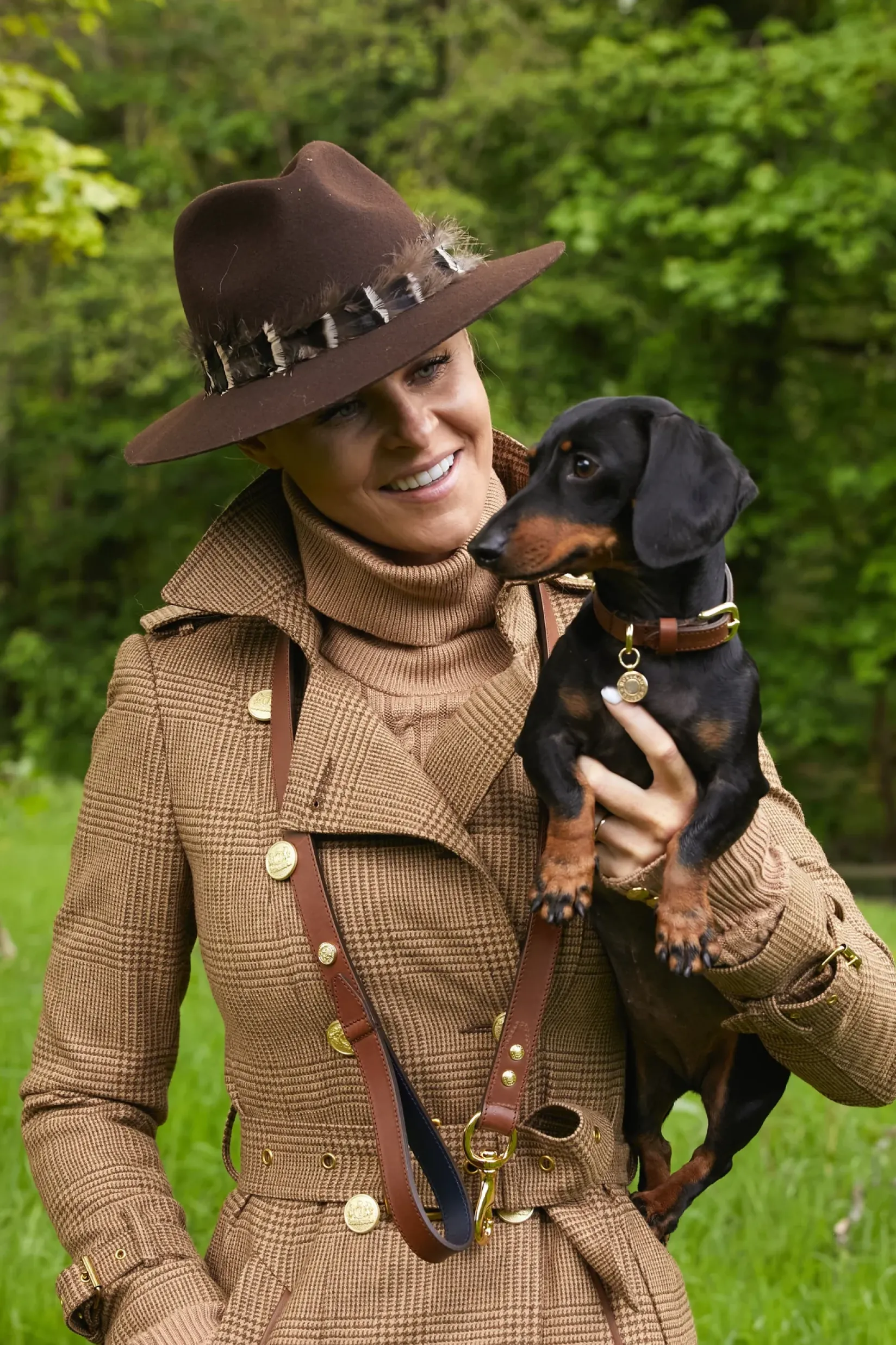 Holland Cooper Dog Leads|The Perfect Gesture-Classic Dog Lead Chestnut