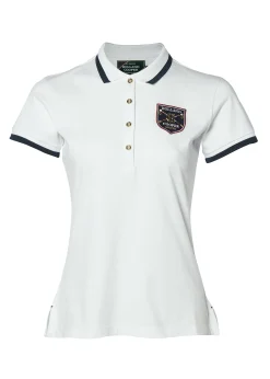 Holland Cooper Polo Shirts & Tees|Equestrian Casualwear-Classic Polo Shirt White
