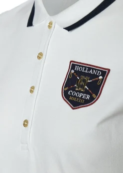 Holland Cooper Polo Shirts & Tees|Equestrian Casualwear-Classic Polo Shirt White