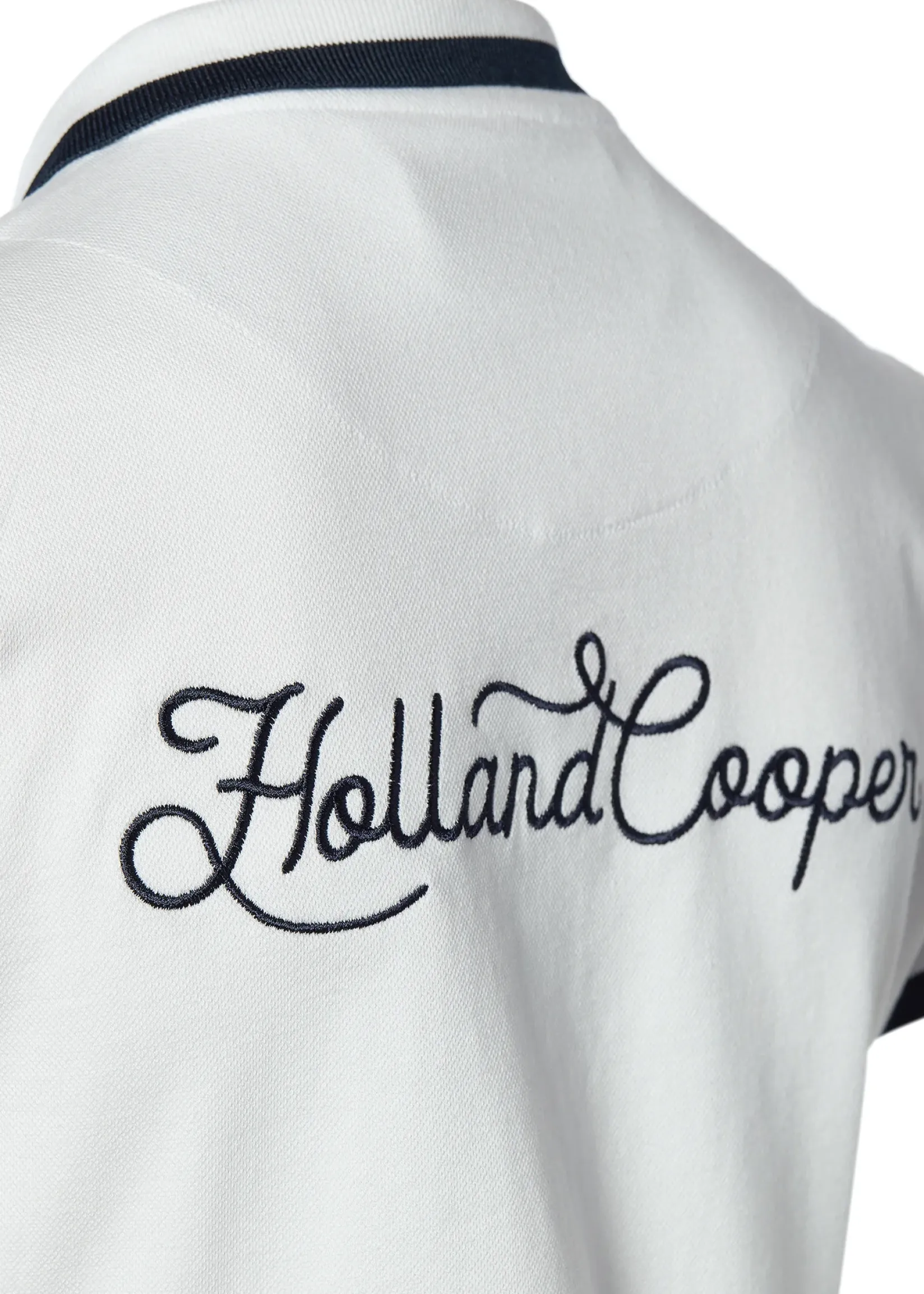 Holland Cooper Polo Shirts & Tees|Equestrian Casualwear-Classic Polo Shirt White