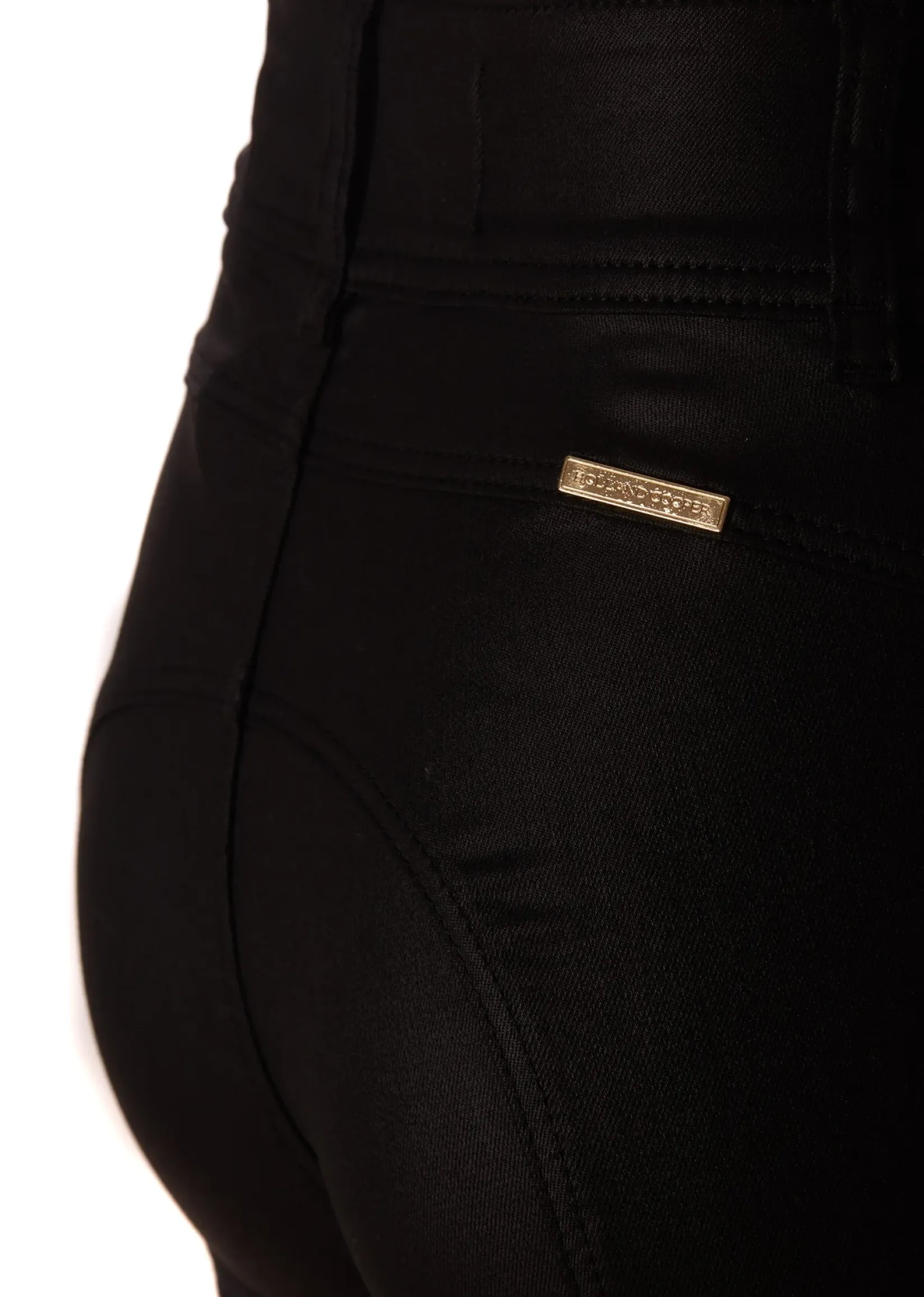 Holland Cooper Jeans-Coated Jodhpur Jean Black