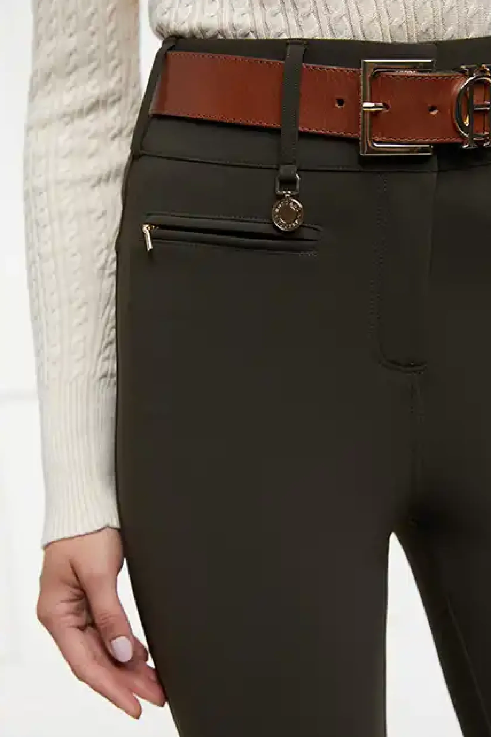 Holland Cooper Trousers|Shop By Product-Contour Trouser Dark Olive