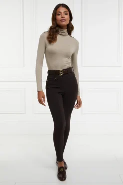 Holland Cooper Trousers|Country Collection-Contour Trouser Chocolate