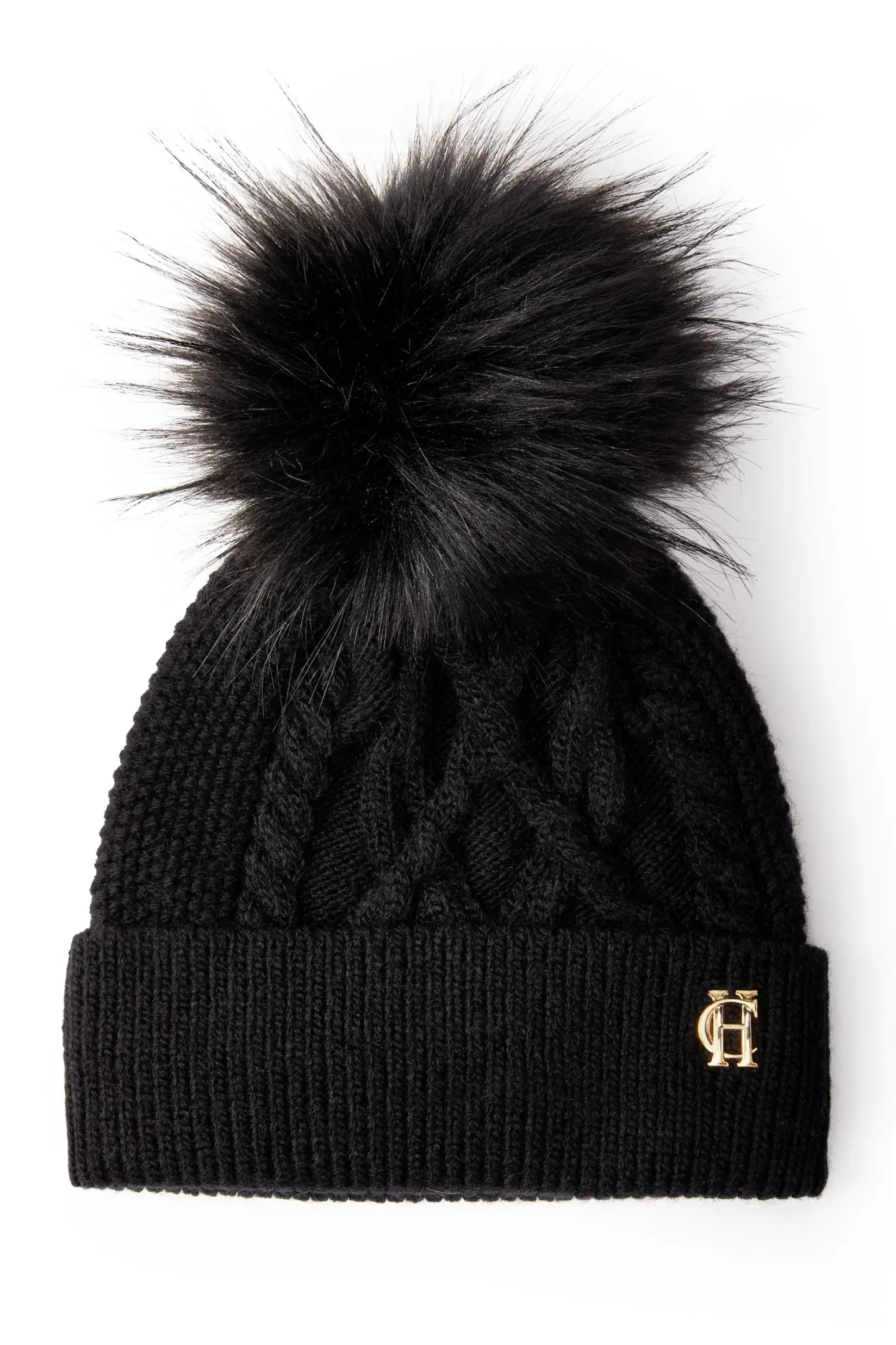 Holland Cooper Accessories|Shop Women-Cortina Bobble Hat Black