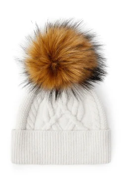 Holland Cooper Hats & Headbands|Hats & Headbands-Cortina Bobble Hat Oatmeal