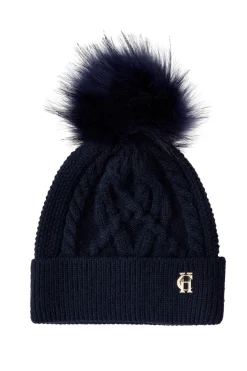 Holland Cooper Hats & Headbands|Hats & Headbands-Cortina Bobble Hat Ink Navy