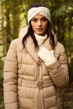 Holland Cooper Gifts For Her|Accessories-Cortina Fingerless Gloves Oatmeal
