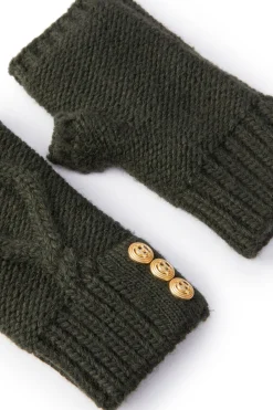 Holland Cooper The Perfect Gesture|Accessories-Cortina Fingerless Gloves Fern Green