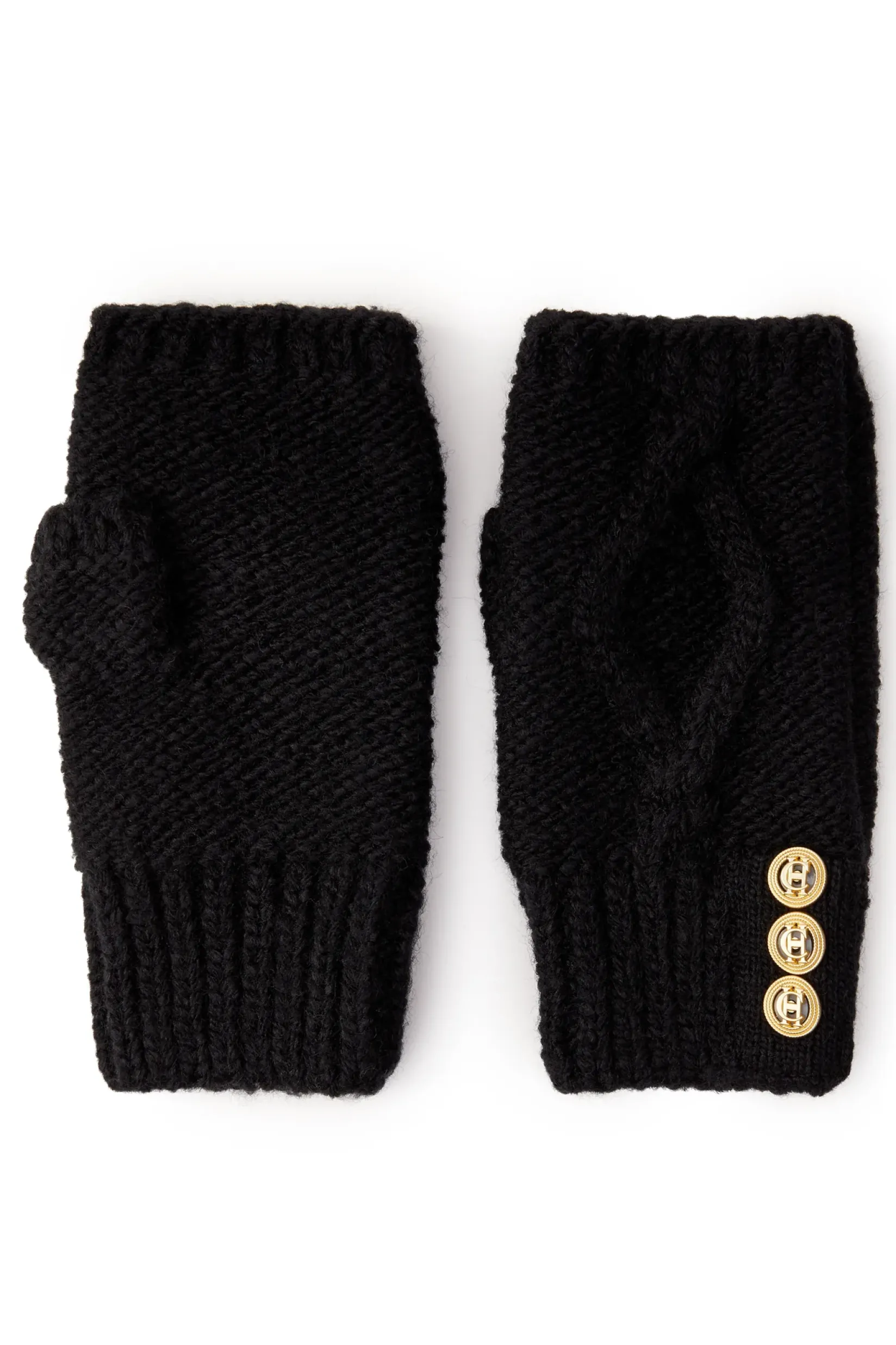 Holland Cooper Accessories|Shop Women-Cortina Fingerless Gloves Black