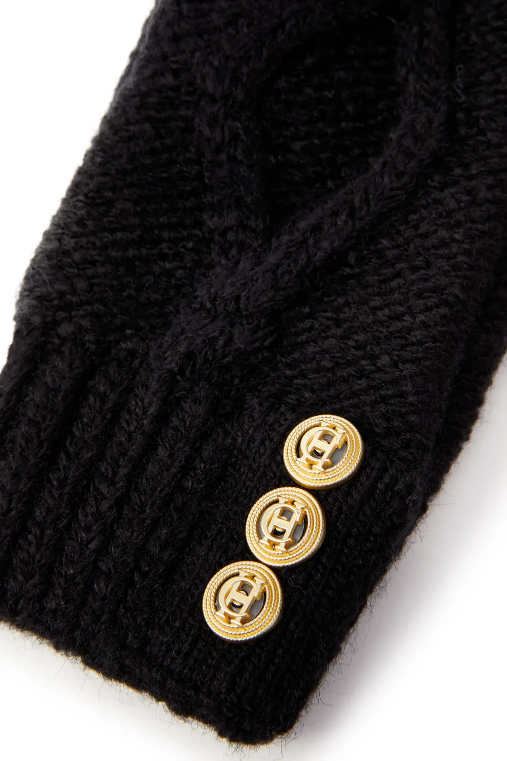 Holland Cooper Accessories|Shop Women-Cortina Fingerless Gloves Black