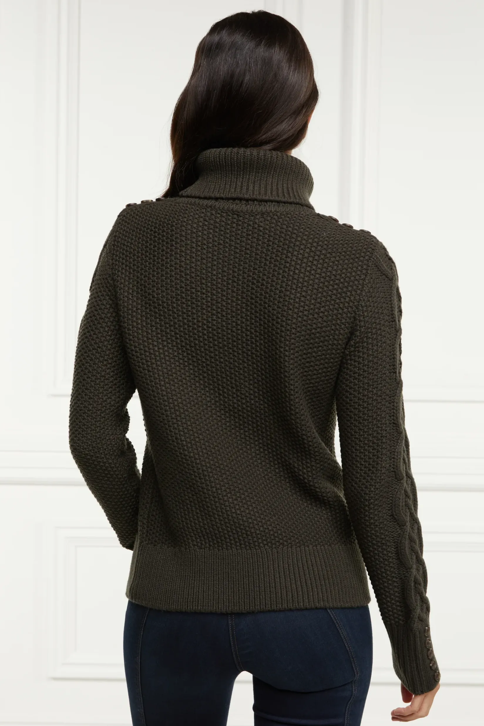 Holland Cooper Knitwear-Cortina Roll Neck Knit