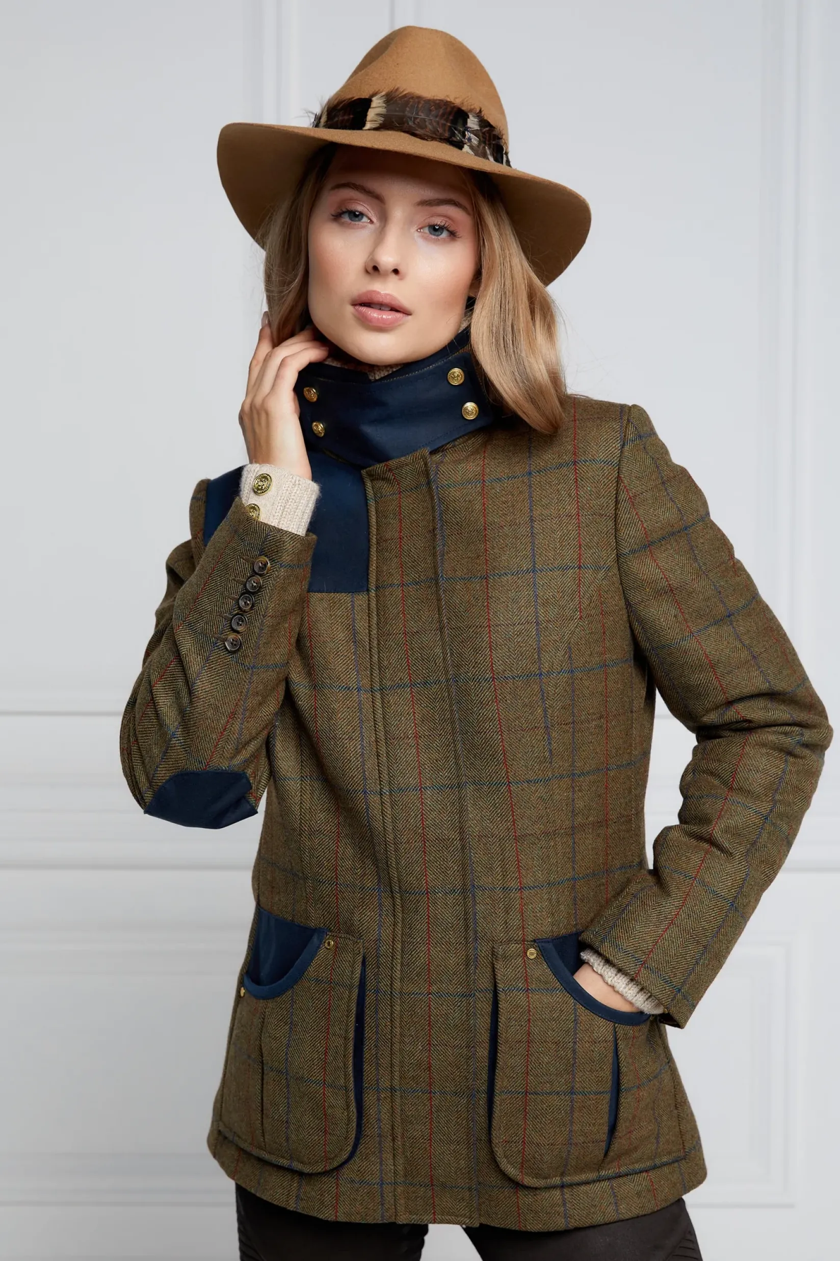Holland Cooper In Stock Tailoring|Jackets-Country Classic Jacket Glen Green