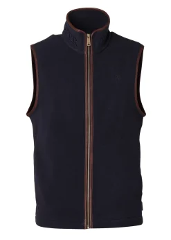 Holland Cooper Gifts For Him|Fleeces-Country Fleece Gilet Ink Navy