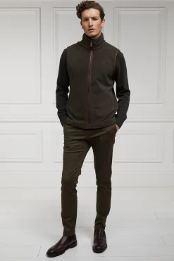 Holland Cooper Fleeces|Gilets-Country Fleece Gilet Khaki
