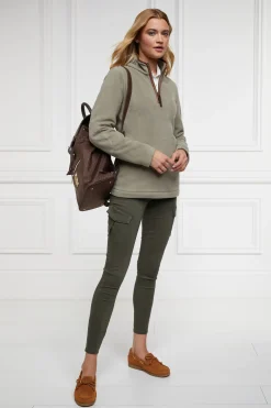 Holland Cooper Gifts For Her|Bestsellers-Country Fleece Half Zip Sage