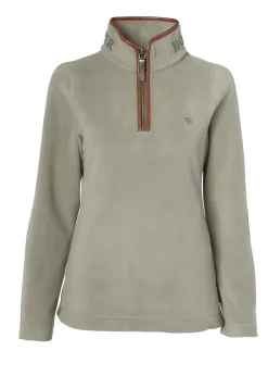 Holland Cooper Gifts For Her|Bestsellers-Country Fleece Half Zip Sage