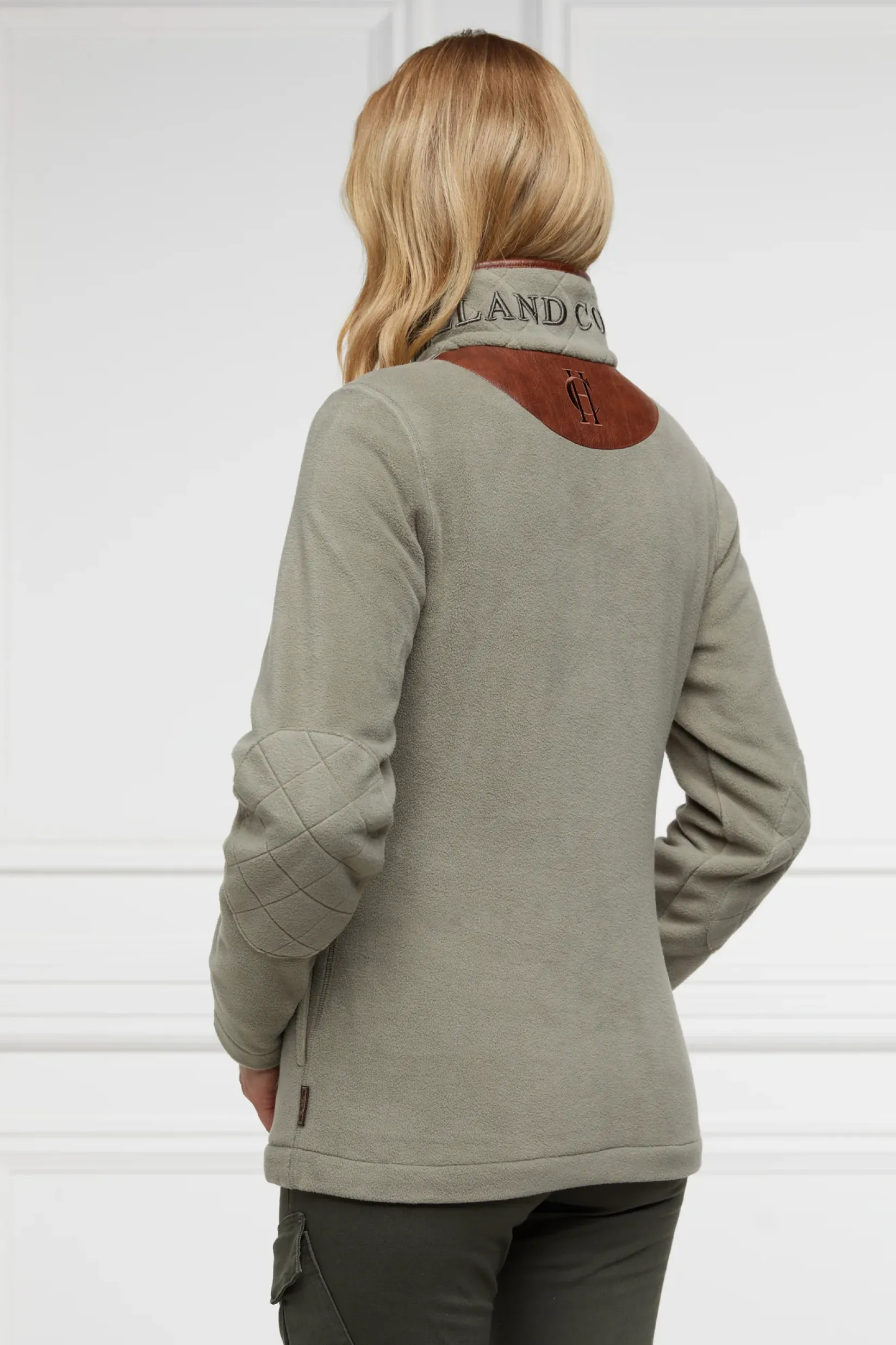 Holland Cooper Gifts For Her|Bestsellers-Country Fleece Half Zip Sage