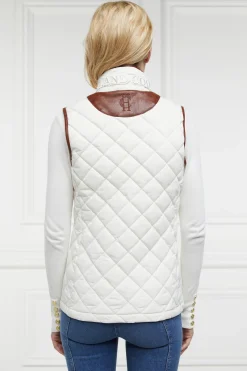 Holland Cooper Seasonal Inspiration|Gilets-Country Quilted Gilet Cream
