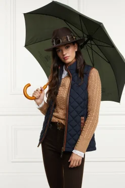 Holland Cooper Gilets-Country Quilted Gilet Ink Navy