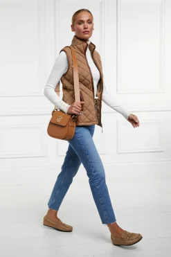 Holland Cooper Bestsellers|Gilets-Country Quilted Gilet Coffee