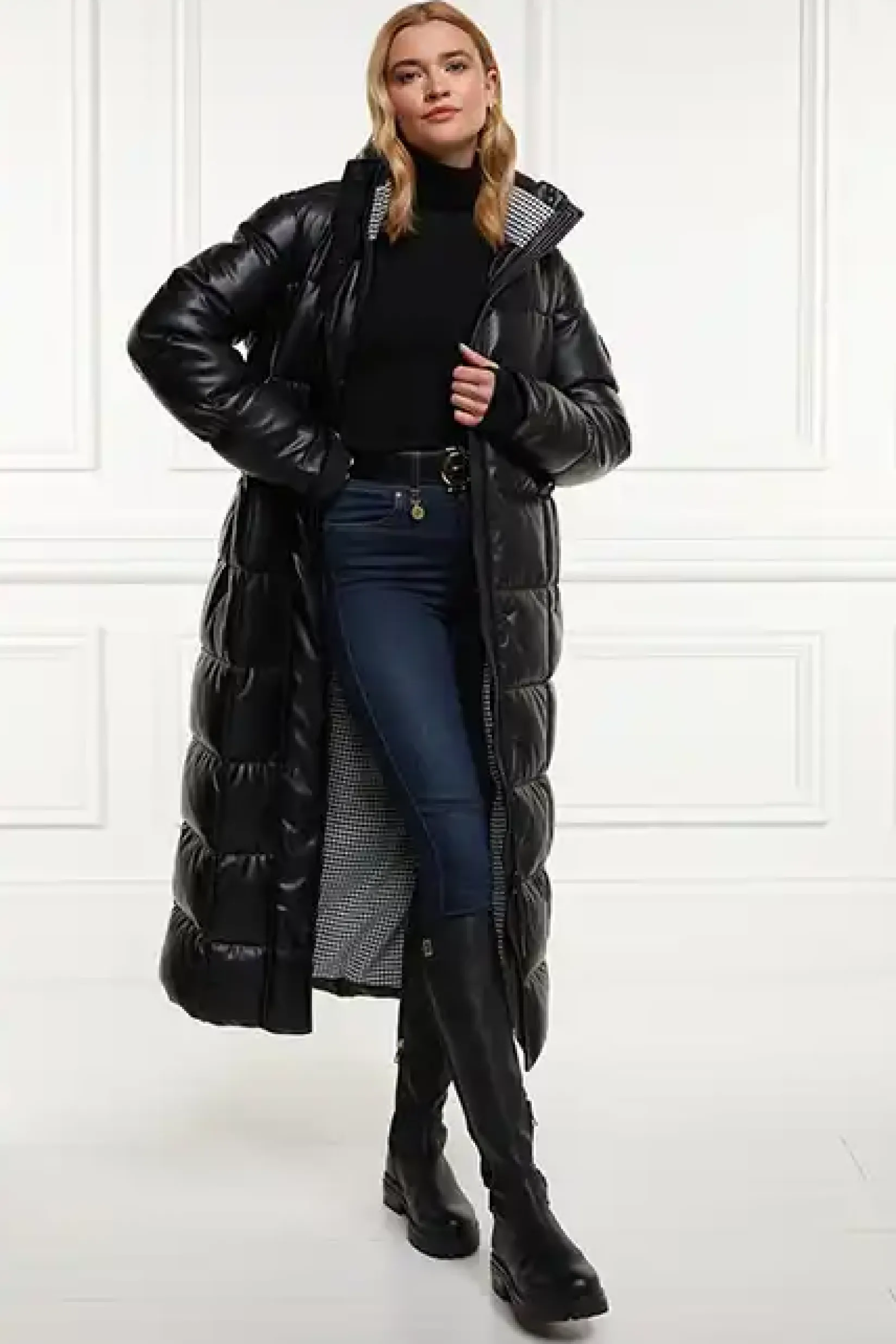 Holland Cooper Coats|Jade's Top Picks-Crawford Longline Coat Black