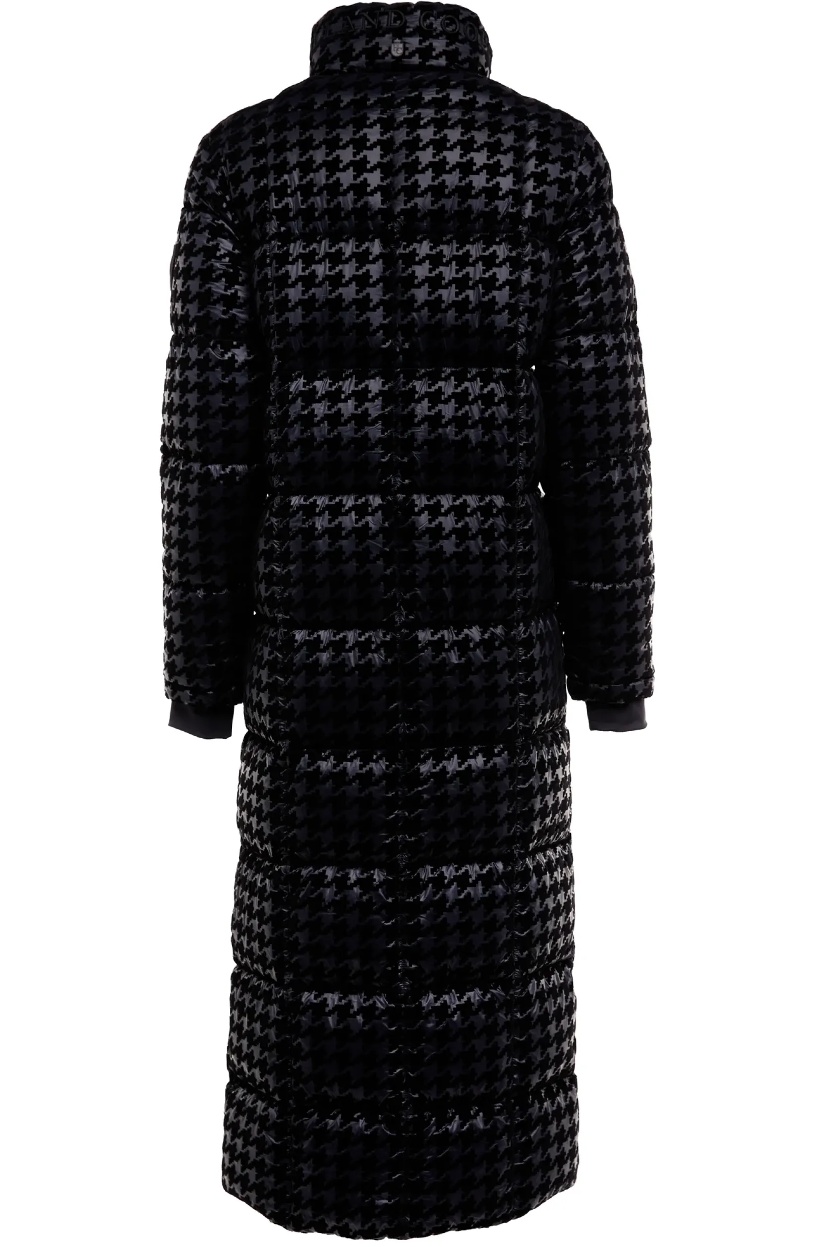 Holland Cooper Coats|Jade's Top Picks-Crawford Longline Coat Mono Houndstooth
