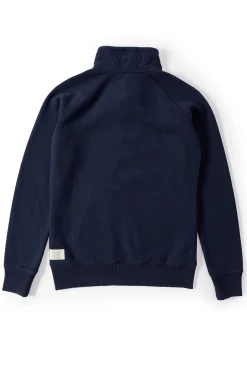 Holland Cooper Sweatshirts|Casualwear-Crest Zip Henley Ink Navy