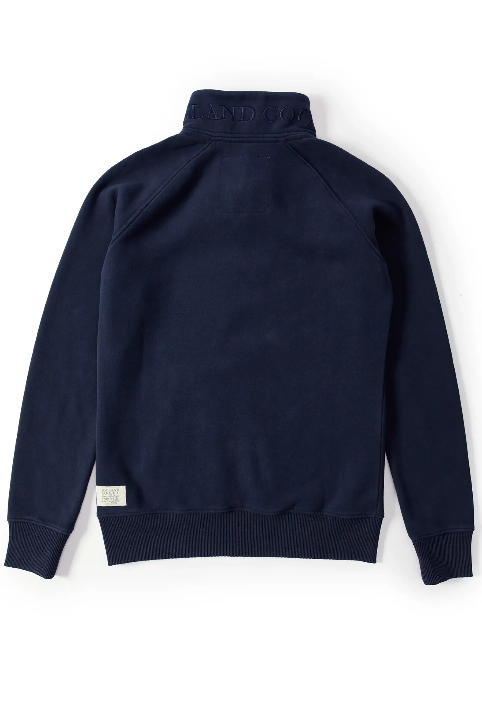 Holland Cooper Sweatshirts|Casualwear-Crest Zip Henley Ink Navy