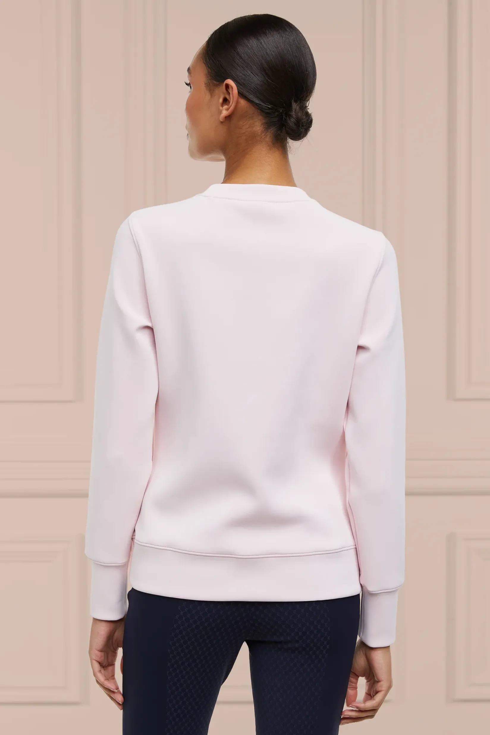 Holland Cooper Shop By Product|Equestrian Casualwear-Crystal Crew Neck Sweat Blush