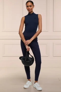 Holland Cooper Base Layers|Shop By Product-Crystal Sleeveless Base Layer Ink Navy