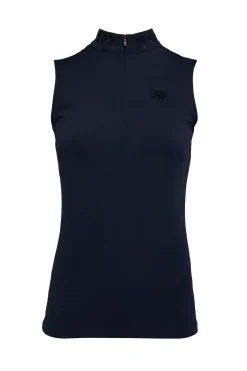 Holland Cooper Base Layers|Shop By Product-Crystal Sleeveless Base Layer Ink Navy