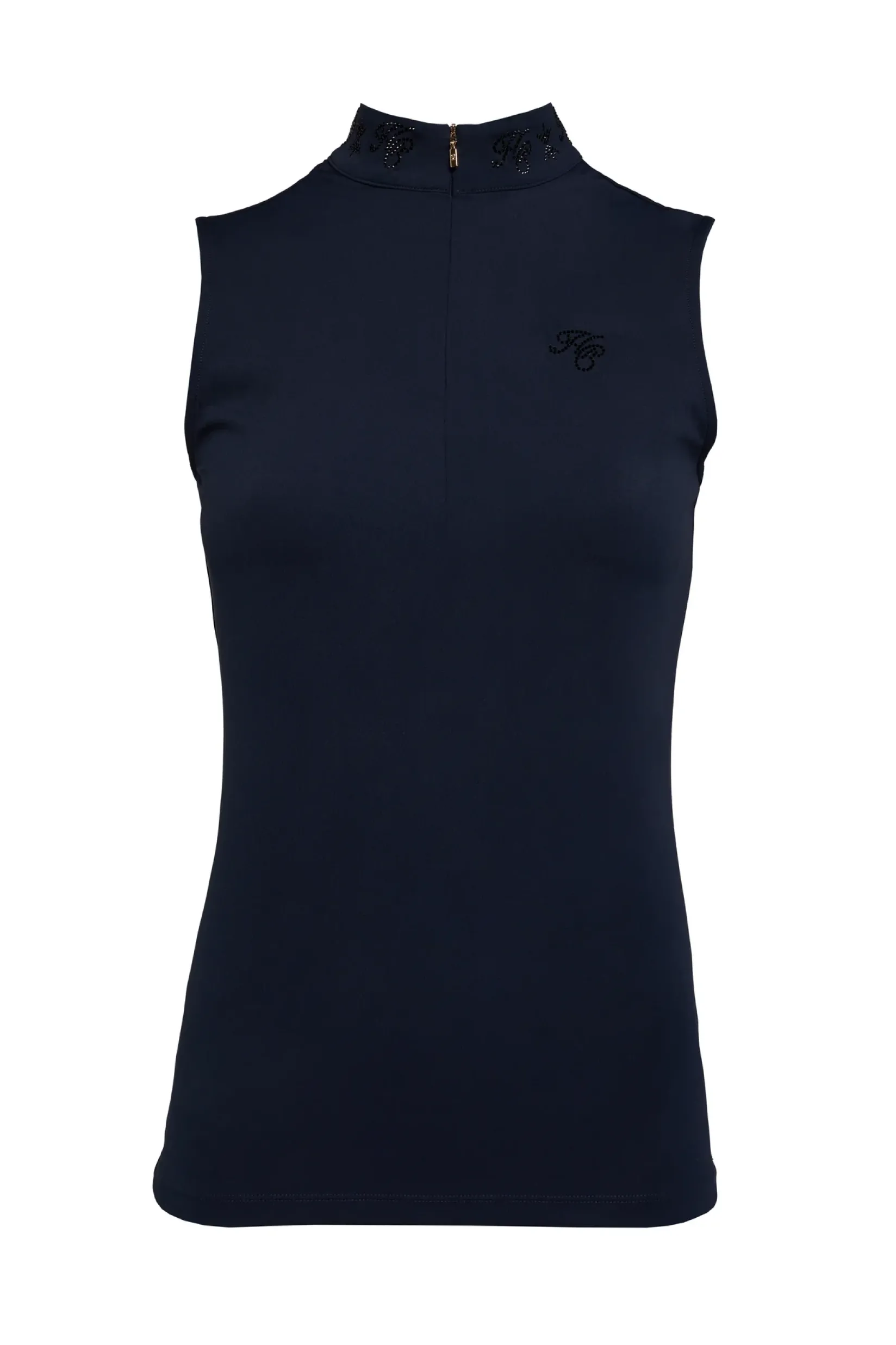 Holland Cooper Base Layers|Shop By Product-Crystal Sleeveless Base Layer Ink Navy
