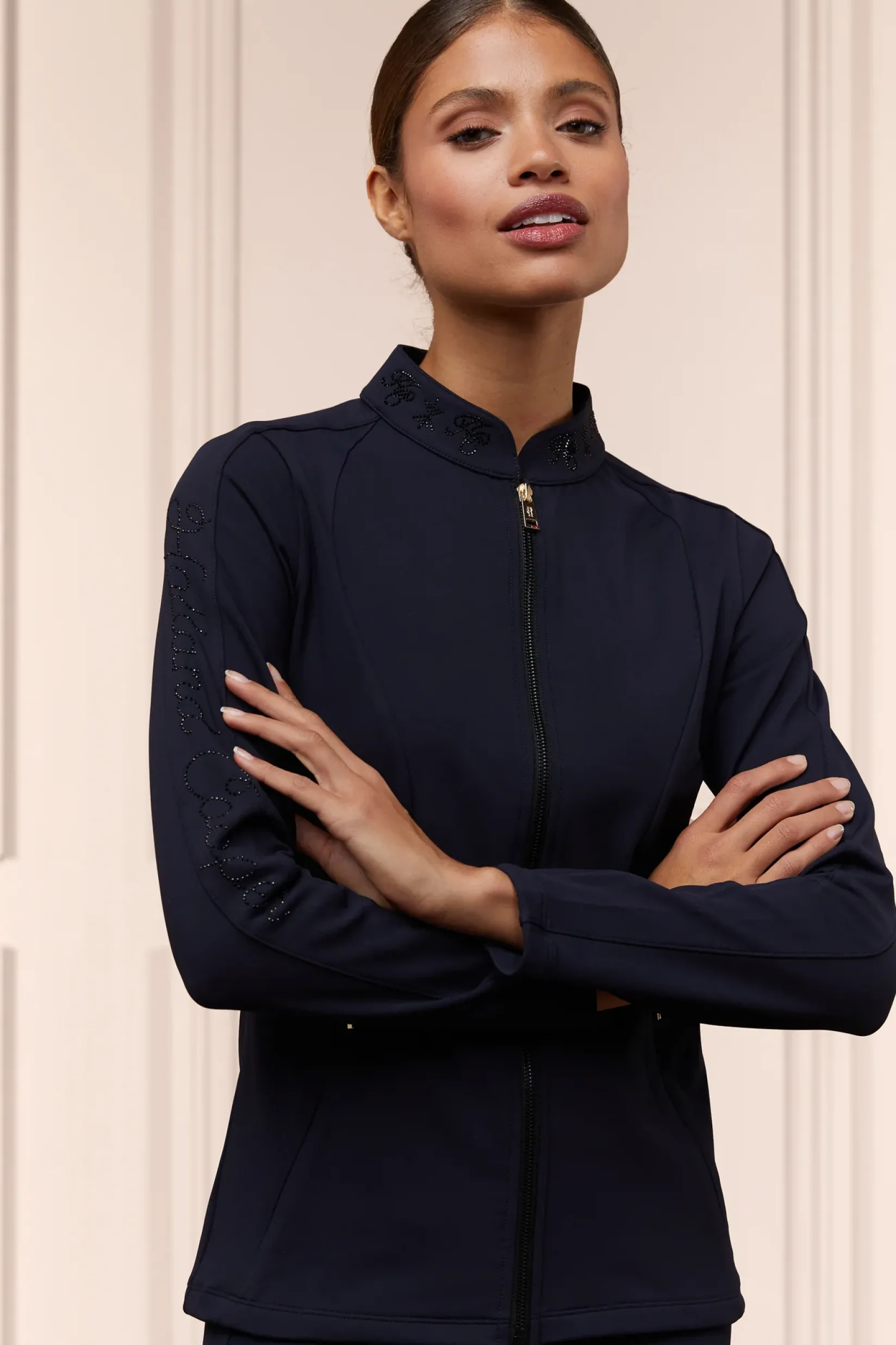 Holland Cooper Jackets|Shop By Product-Crystal Zip Sweat