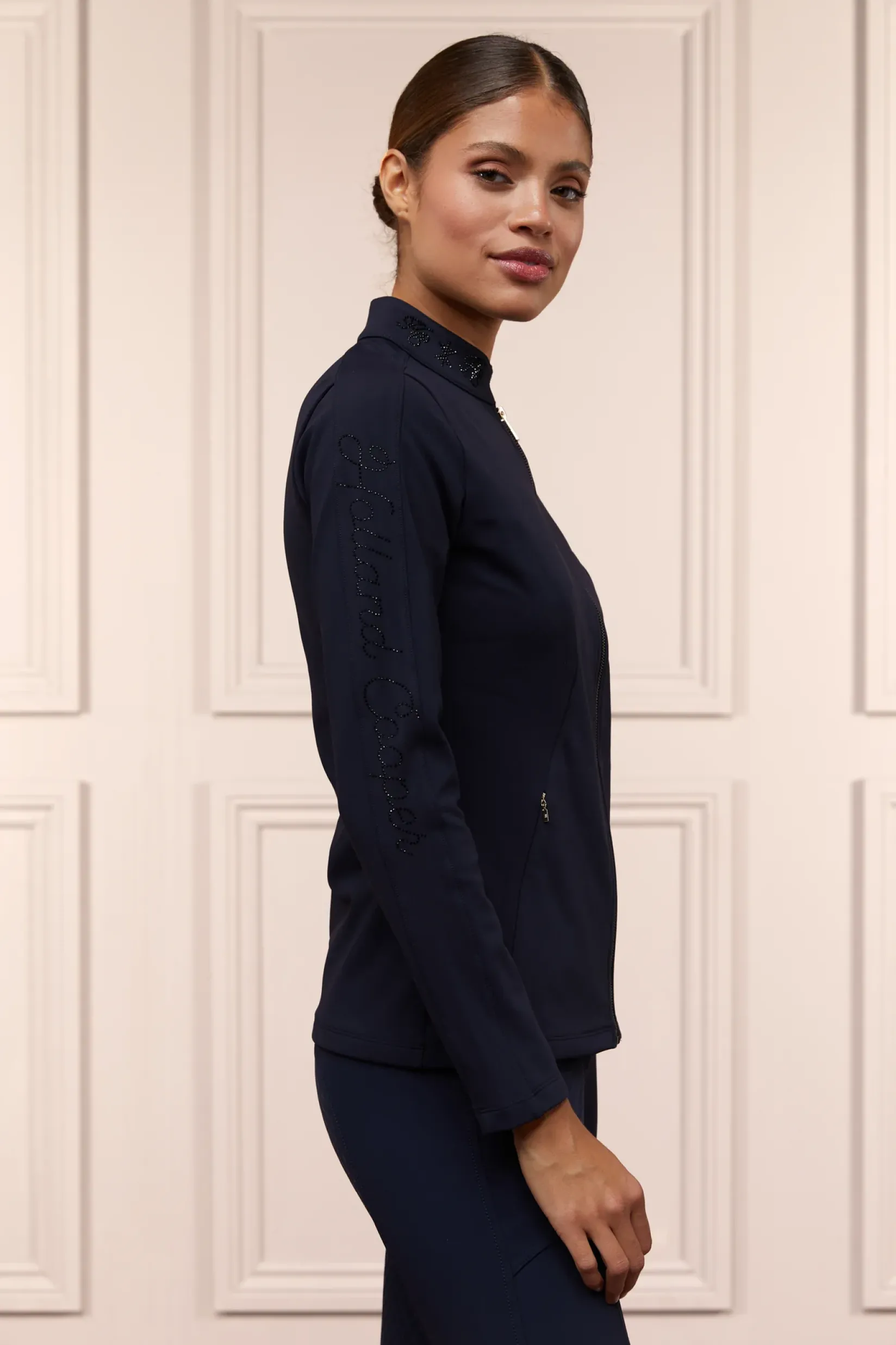 Holland Cooper Jackets|Shop By Product-Crystal Zip Sweat