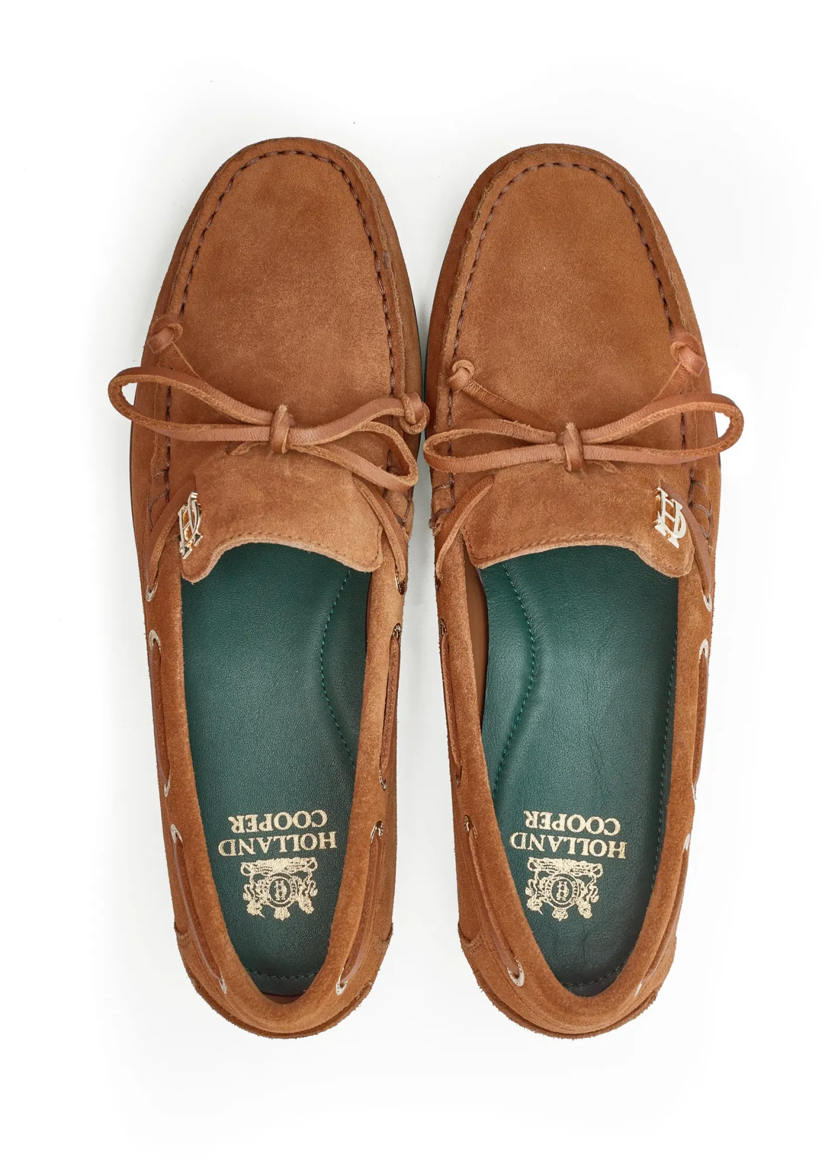 Holland Cooper Footwear|Loafers-Deck Shoe Tan