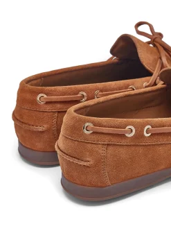 Holland Cooper Footwear|Loafers-Deck Shoe Tan