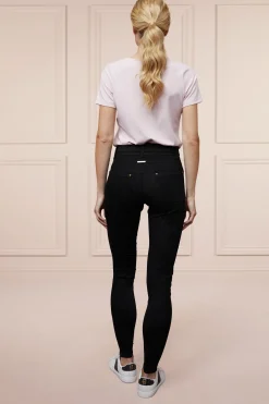 Holland Cooper Shop By Product|At The Stables-Denim Thermal Full Grip Breeches Black