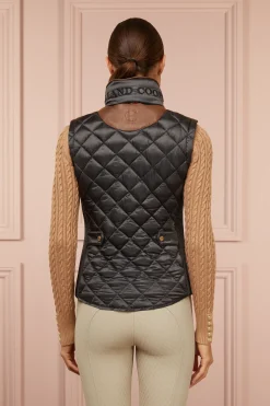 Holland Cooper Shop By Product|Gilets-Diamond Quilt Classic Gilet Khaki