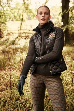 Holland Cooper Gilets|Bestsellers-Diamond Quilt Classic Gilet Black